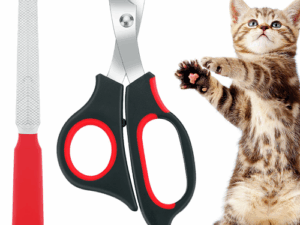 Tijera Corta Uñas + Lima para Perros, Gatos y Roedores