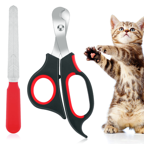 Tijera Corta Uñas + Lima para Perros, Gatos y Roedores