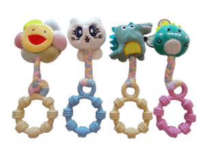 Mordillo de Peluche con Sonajero