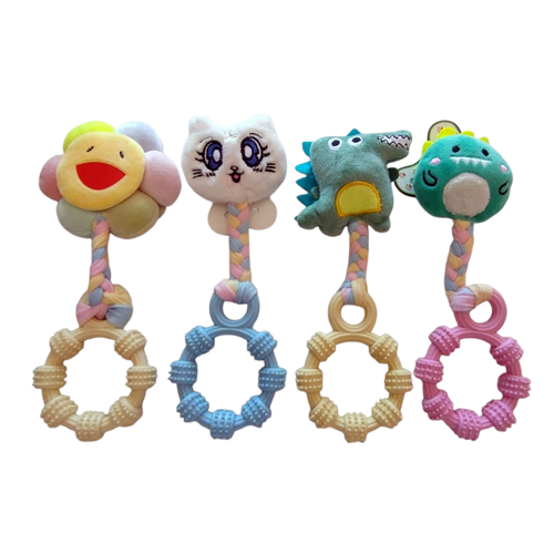 Mordillo de Peluche con Sonajero